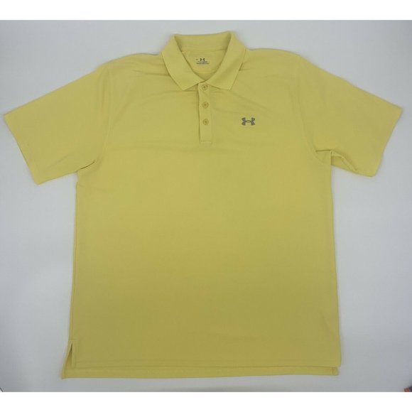 Under Armour Other - Men's Under Armour HeatGear Short Sleeve Polo Shirt Yellow XL